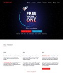 Free World One website copy screenshot