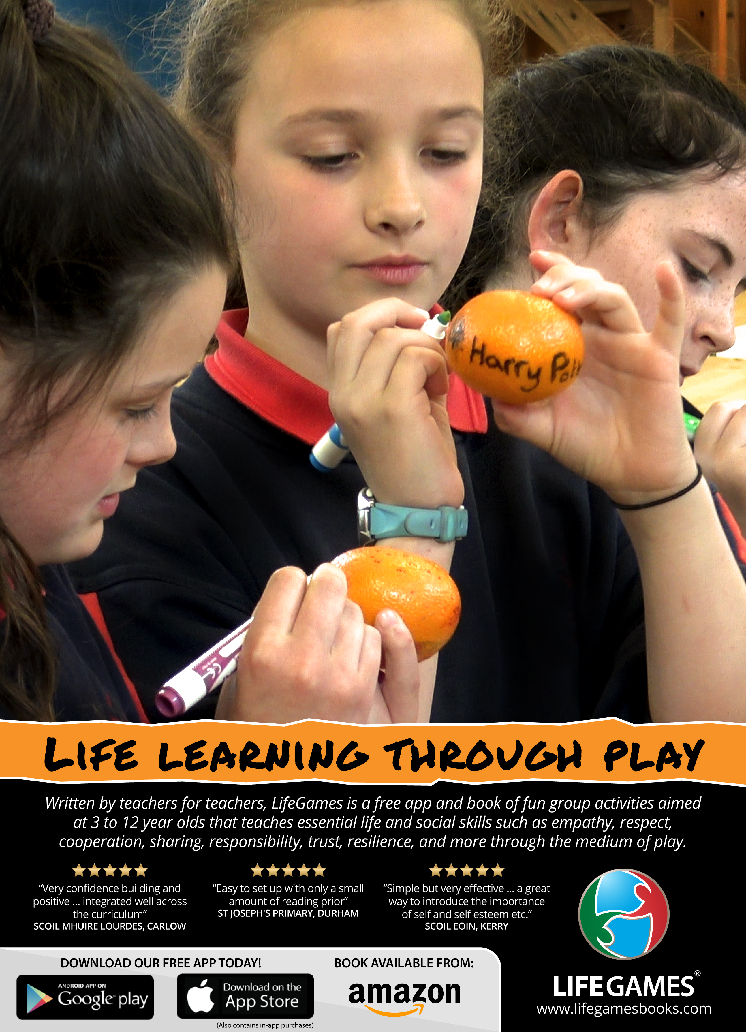 LifeGames advert in The Educator magazine screenshot